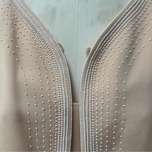 VALENTINO 2-Piece Silk Jacket/Dress Set in Soft Peach, US size 6 - Picture 13 of 15